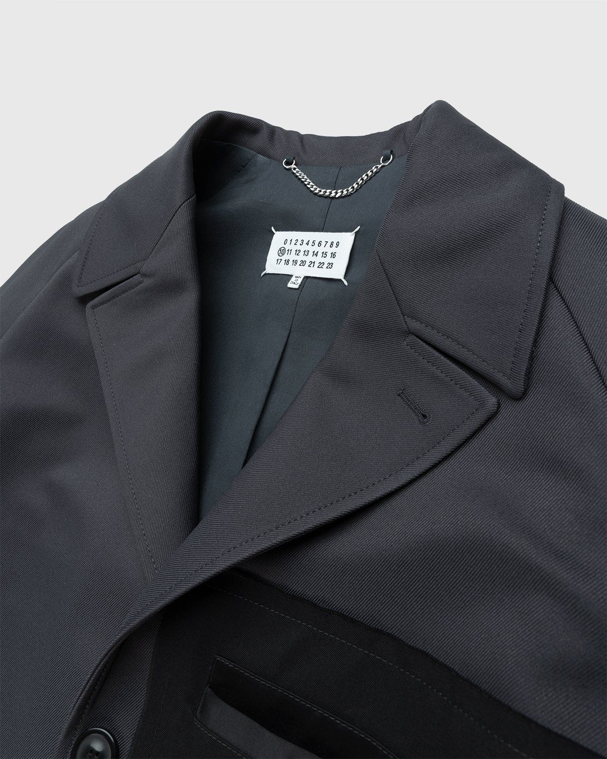 Maison Margiela – Memory Of Twill Coat Dark Grey - Outerwear - Grey - Image 3