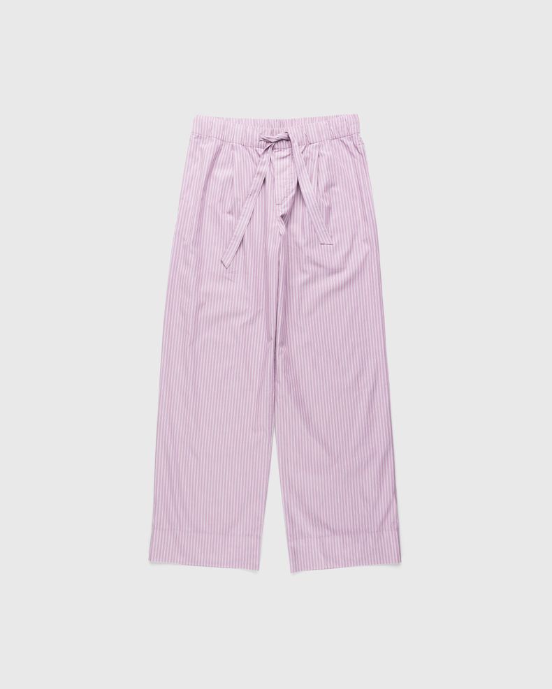 Poplin Pyjama Pants Mauve Stripes