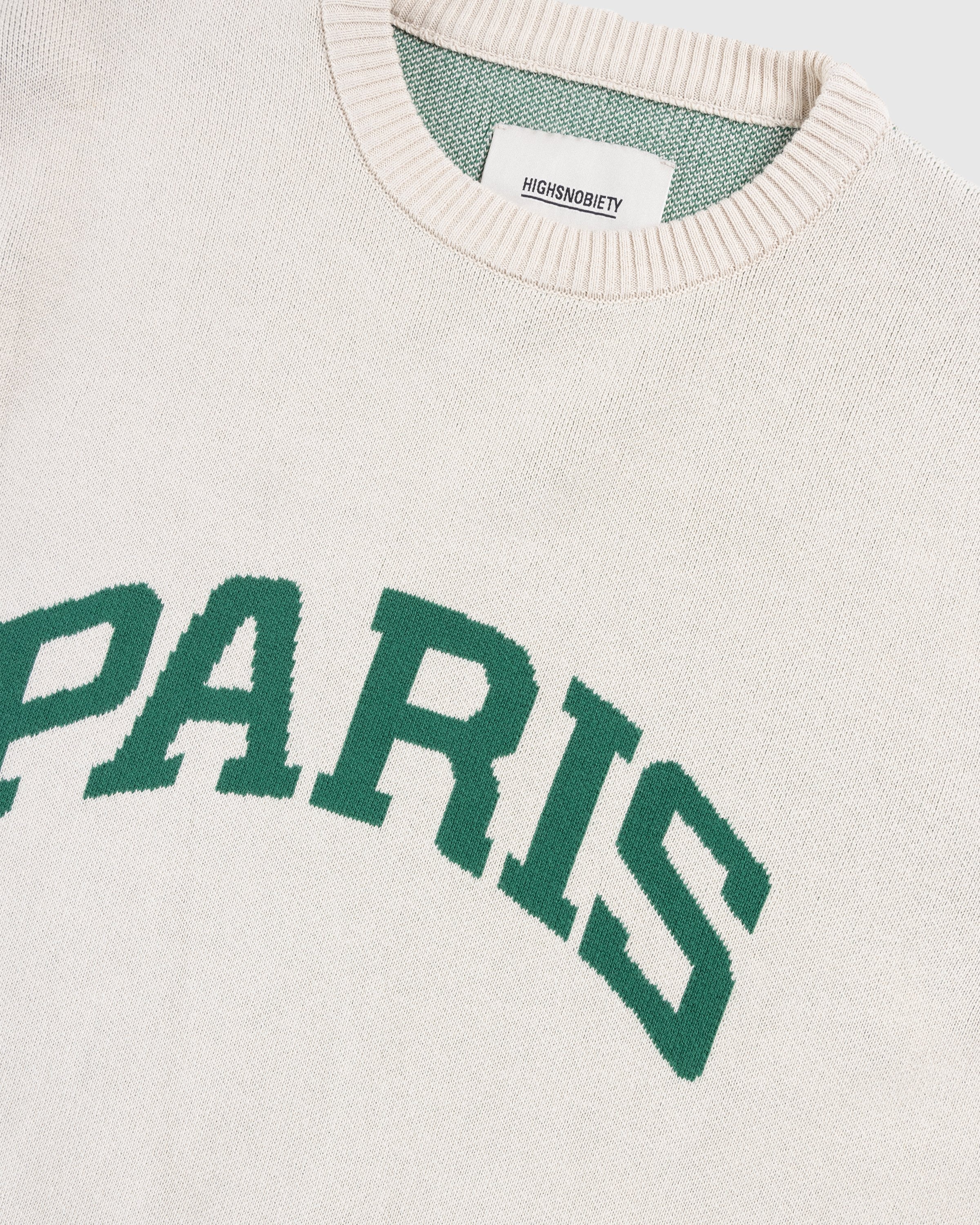 Highsnobiety – Not in Paris 5 Knitted Sweater - Sweats - Beige - Image 6