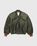 Acne Studios – Satin Bomber Jacket Olive Green - Outerwear - Green - Image 1