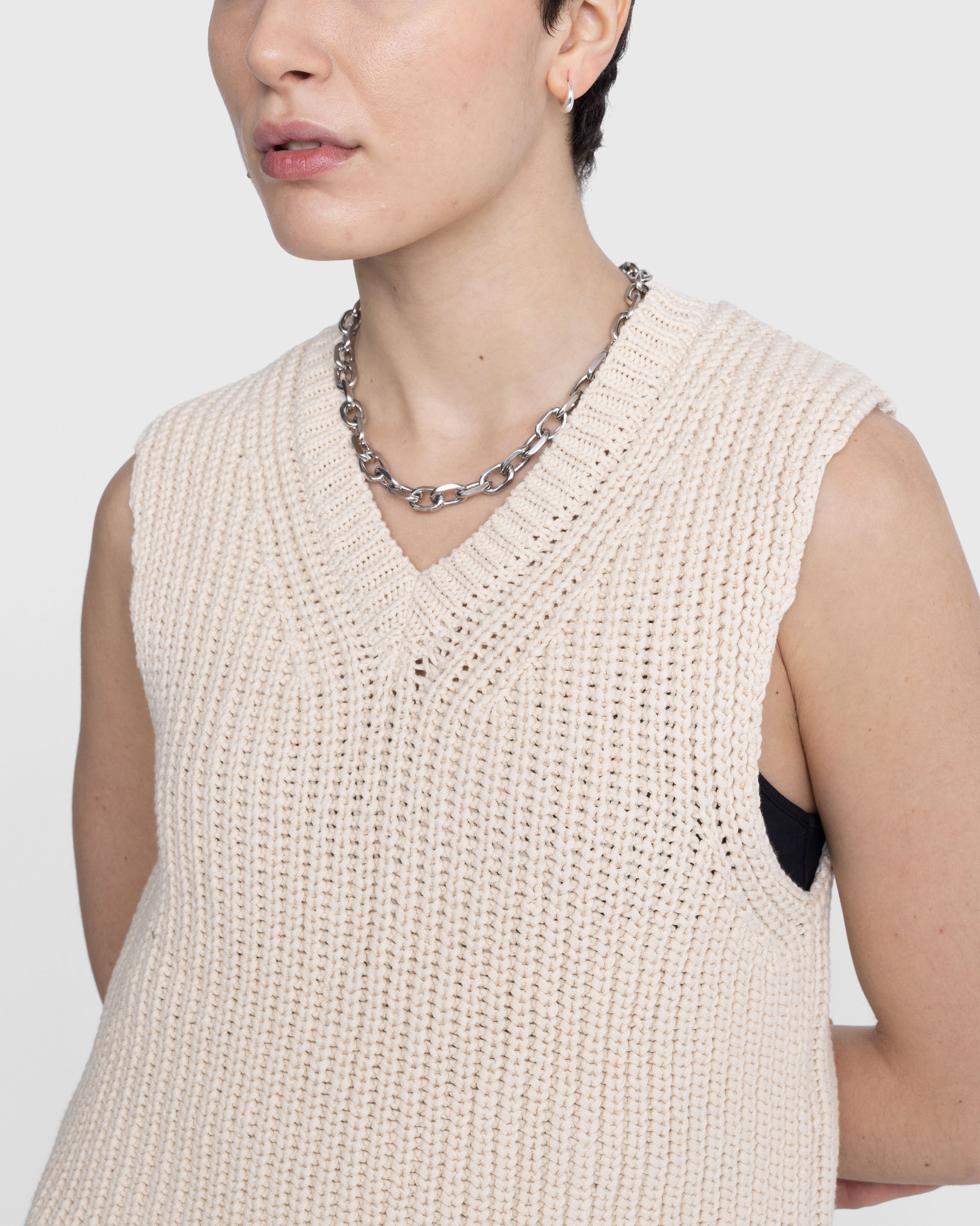 Our Legacy – Intact Vest Raw White Chunky Cotton Rib - Outerwear - White - Image 5