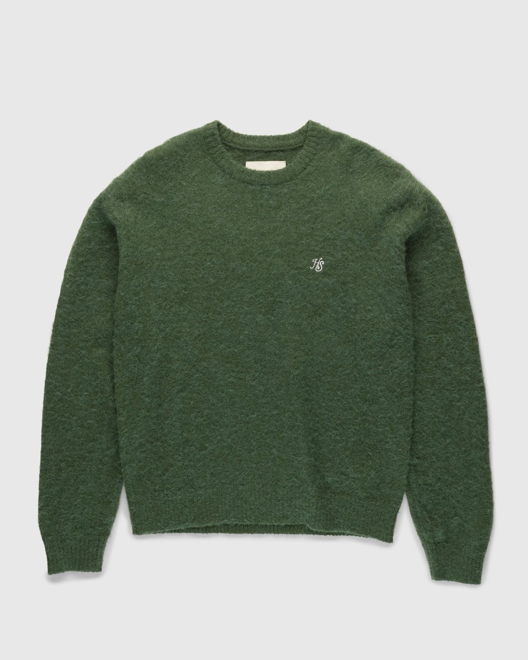 Highsnobiety – Mono Alpaca Sweater Green - Crewnecks - Green - Image 1