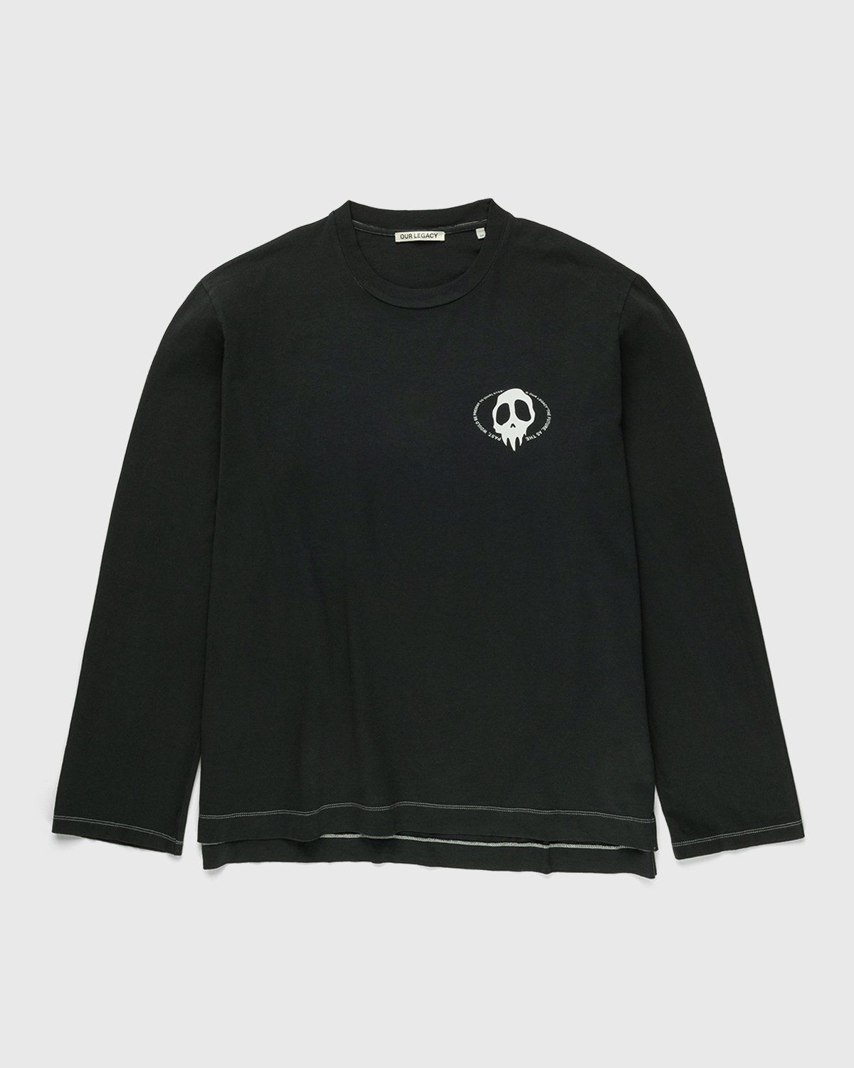 Our Legacy – Scissors Long Sleeve Paper Stone - Sweats - Black - Image 1