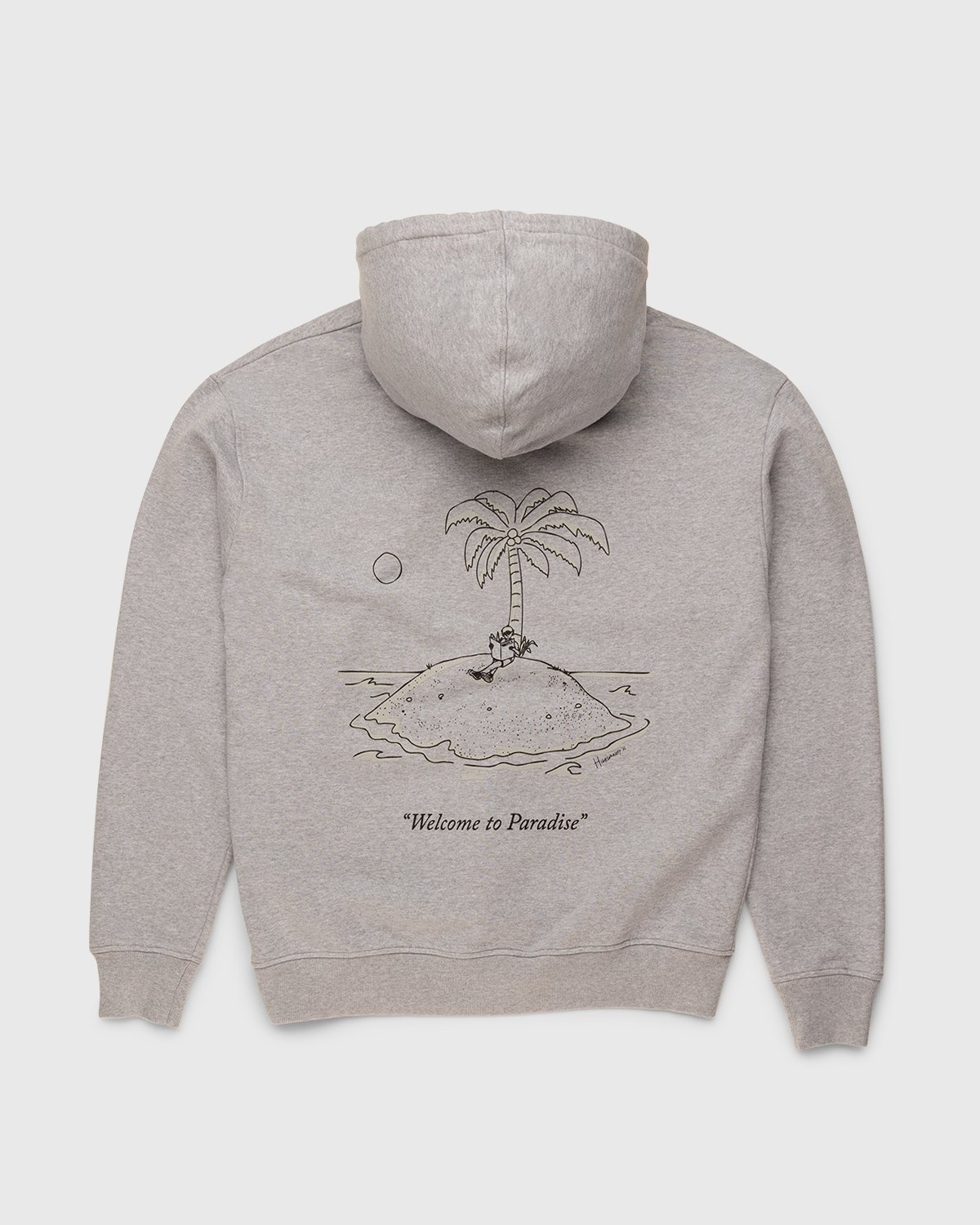 Highsnobiety – Paradise Cartoon Hoodie Grey - Sweats - Grey - Image 1