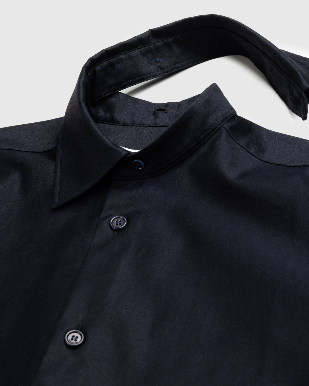 J.W. Anderson – Contrast Patch Pocket Oversized Shirt Navy Blue - Shirts - Blue - Image 7