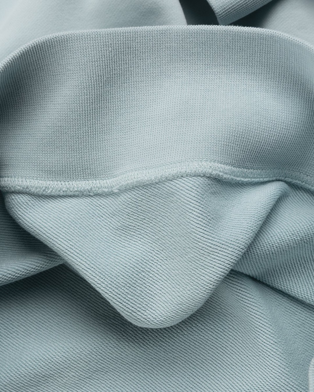 Stone Island – 63051 Garment-Dyed Cotton Fleece Crewneck Aqua - Sweats - Blue - Image 6