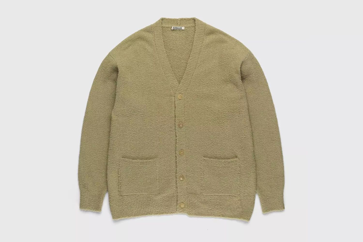 Cotton Linen Shaggy Knit Cardigan