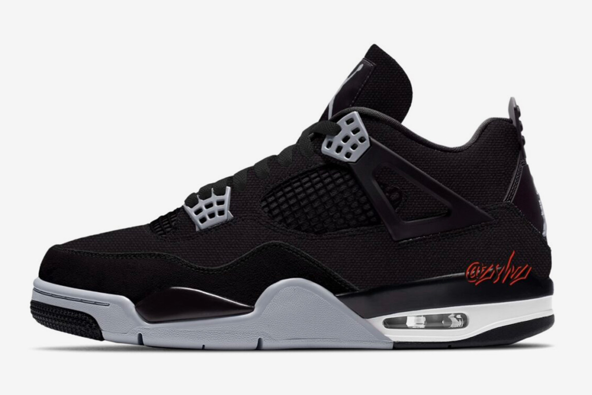 nada agudo De confianza Nike Air Jordan 4 "Black Canvas:" Release Information