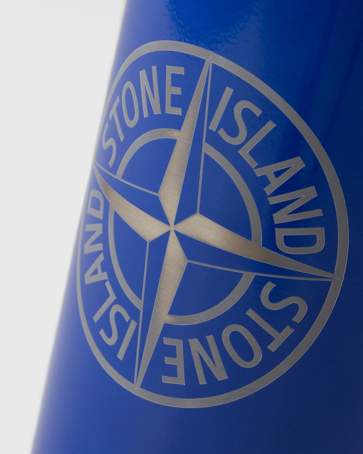 Stone Island logo-print Towel - Blue