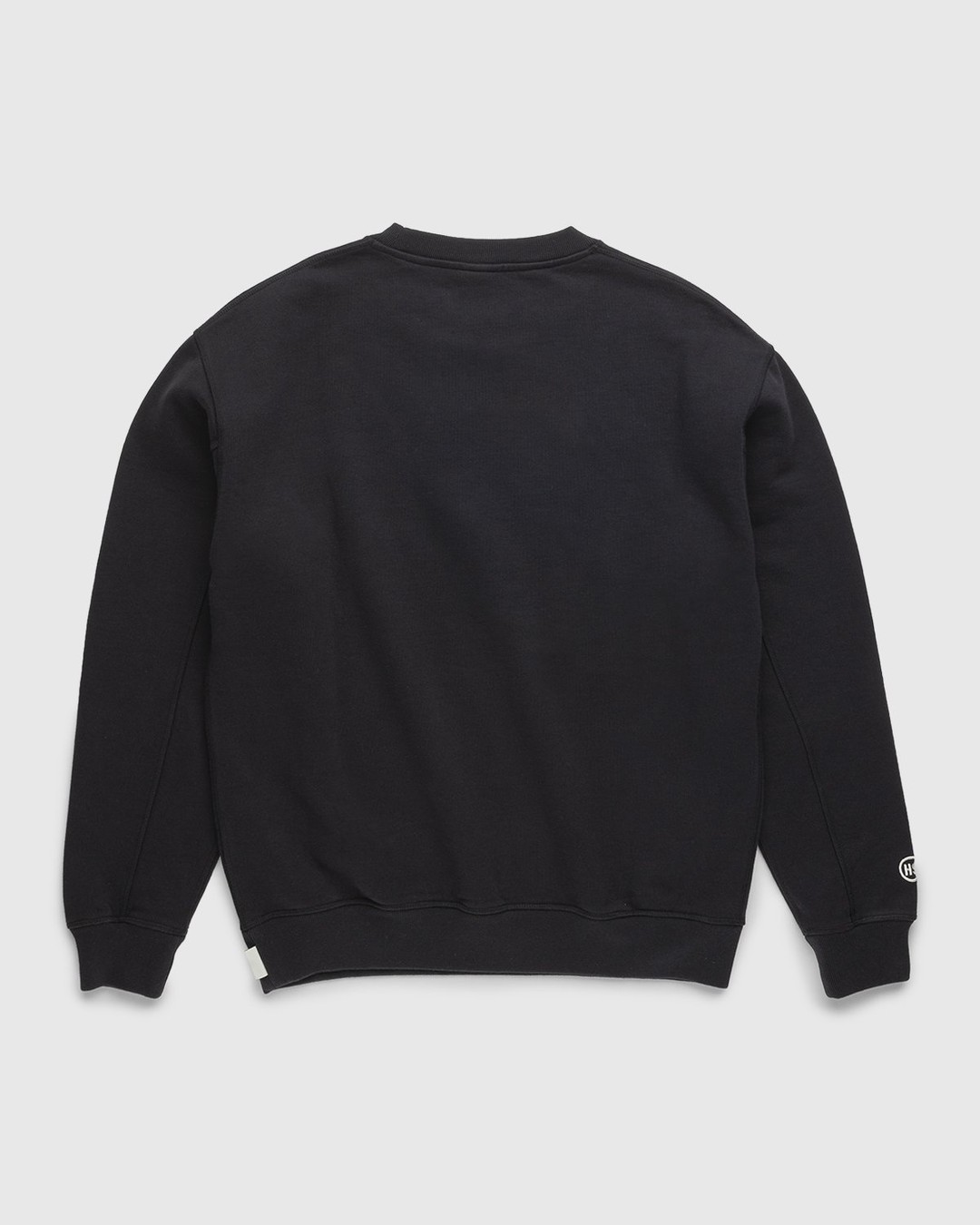 Highsnobiety – Logo Fleece Staples Crew Black - Sweats - Black - Image 2