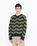 Highsnobiety HS05 – Alpaca Fuzzy Wave Sweater Navy/Olive Green - Knitwear - Multi - Image 3