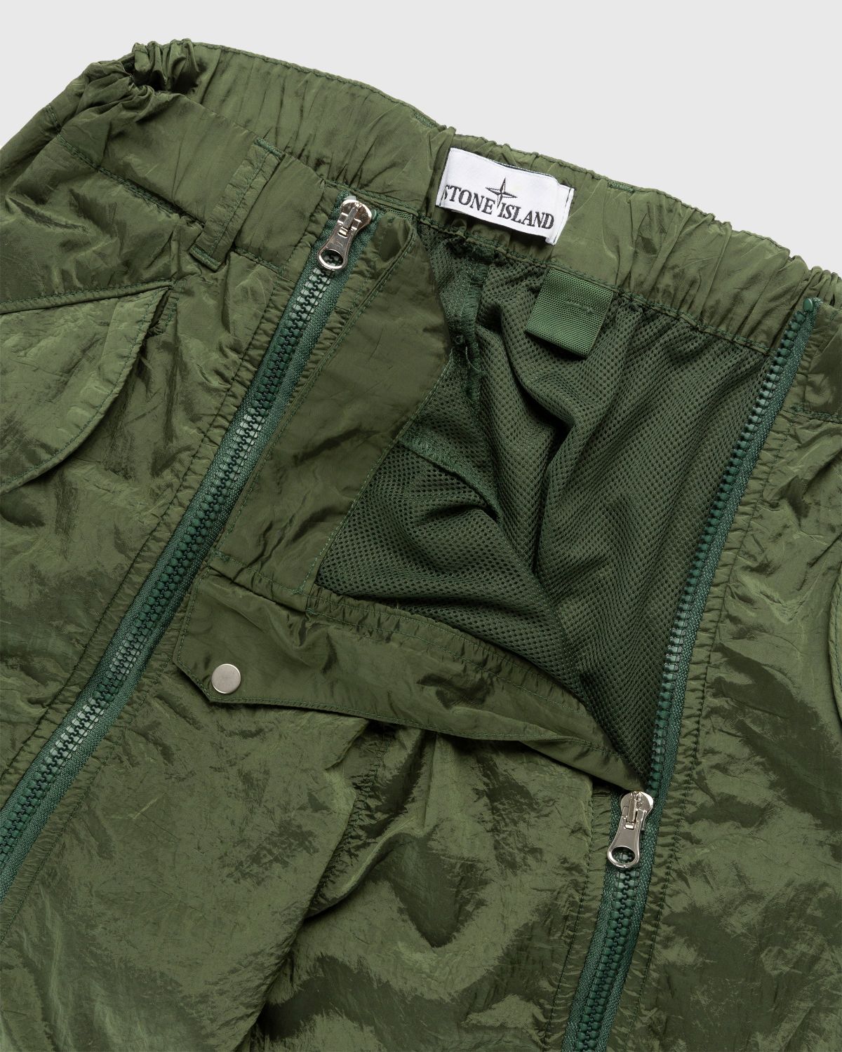 Stone Island – Nylon Metal Cargo Pants Olive - Pants - Green - Image 4