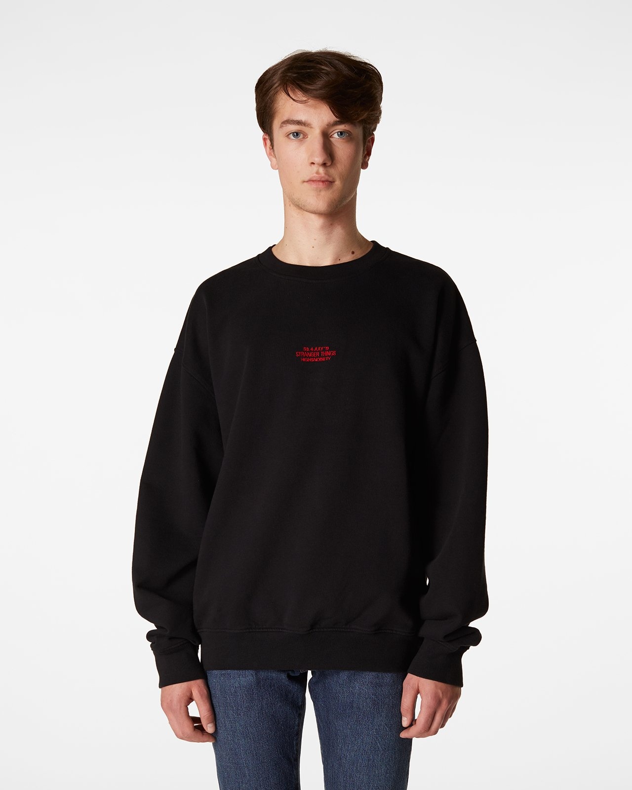 Highsnobiety – Stranger Things City of Hawkins Sweater Black - Sweats - Black - Image 6