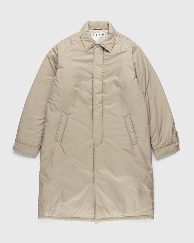 Light Insulated Eco-Poly Trench Coat Beige