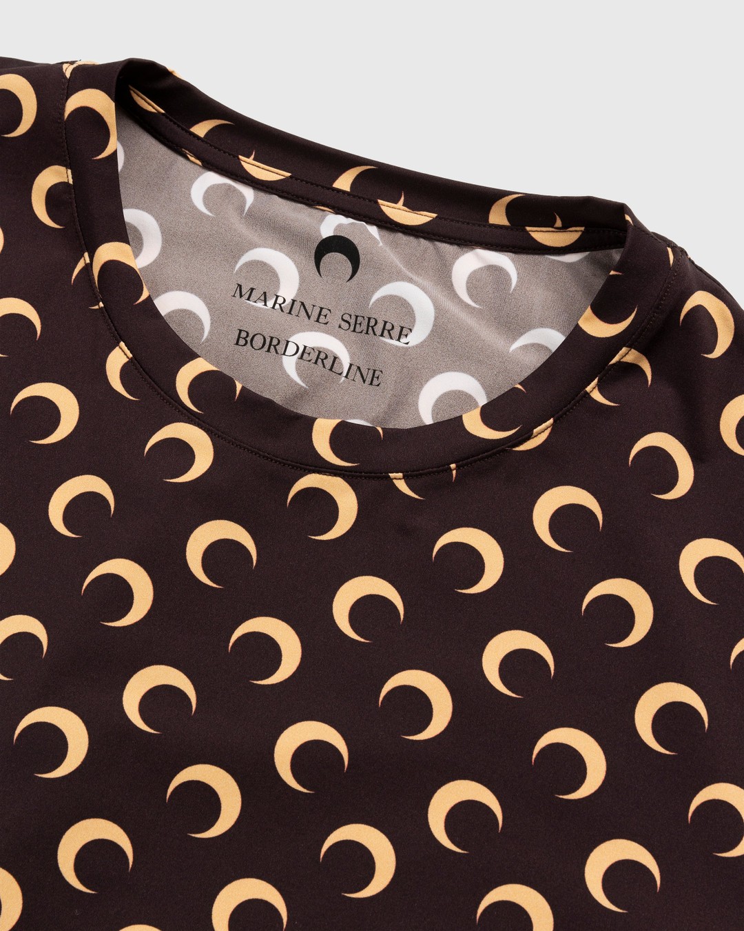 Marine Serre – Large Fit Moon Top Brown - Longsleeves - Brown - Image 4