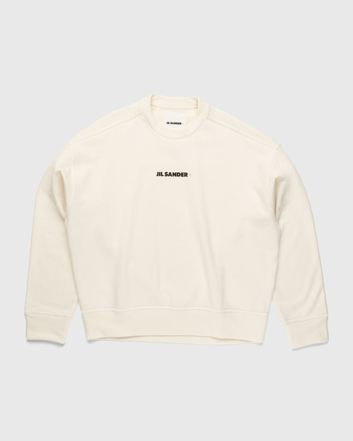 Jil Sander – Logo Sweater Natural - Sweats - Beige - Image 1