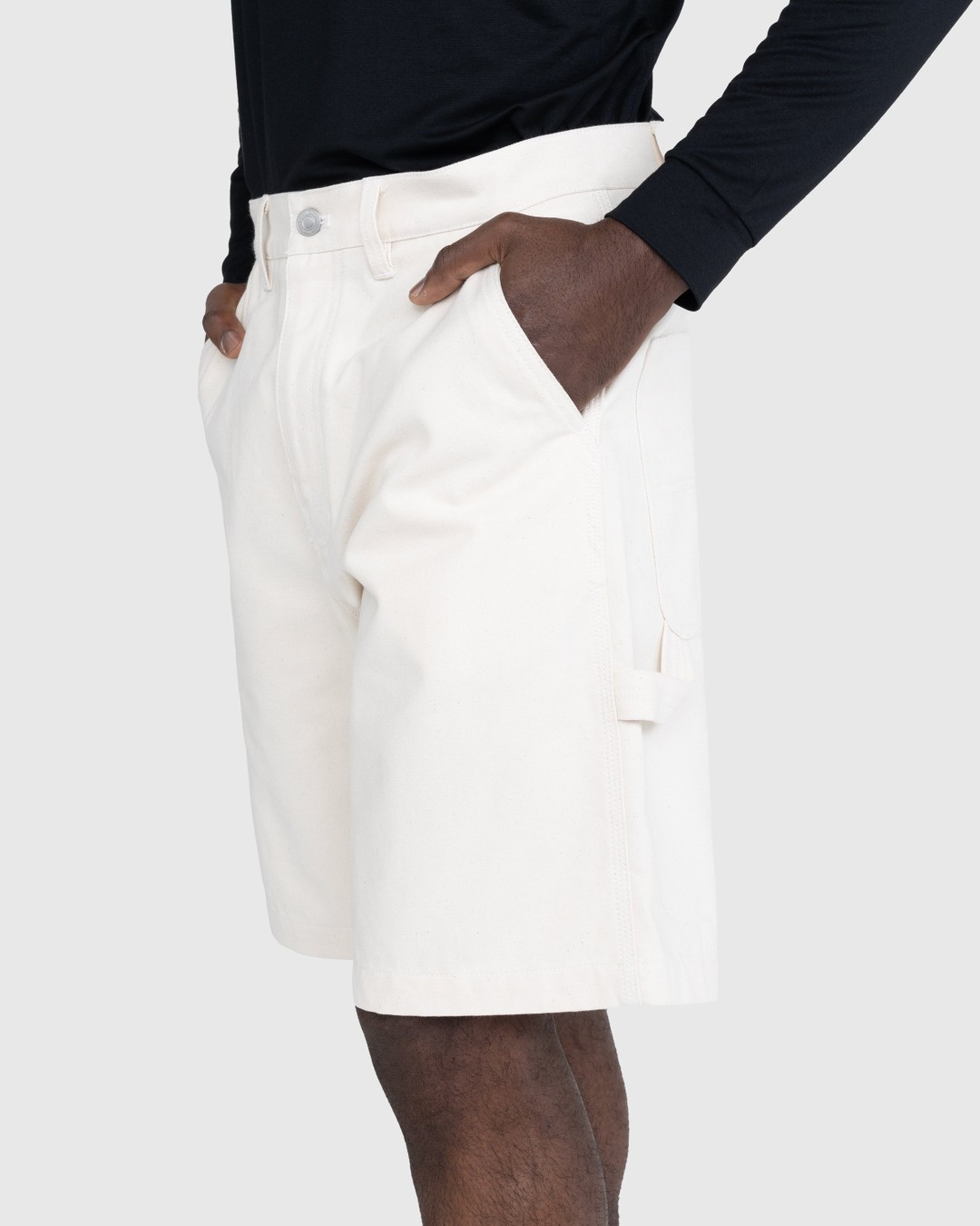 Highsnobiety – Carpenter Shorts Natural - Shorts - Beige - Image 6