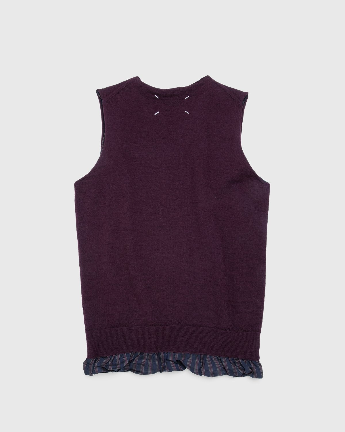 Maison Margiela – Vest Bordeaux - Knitwear - Red - Image 2