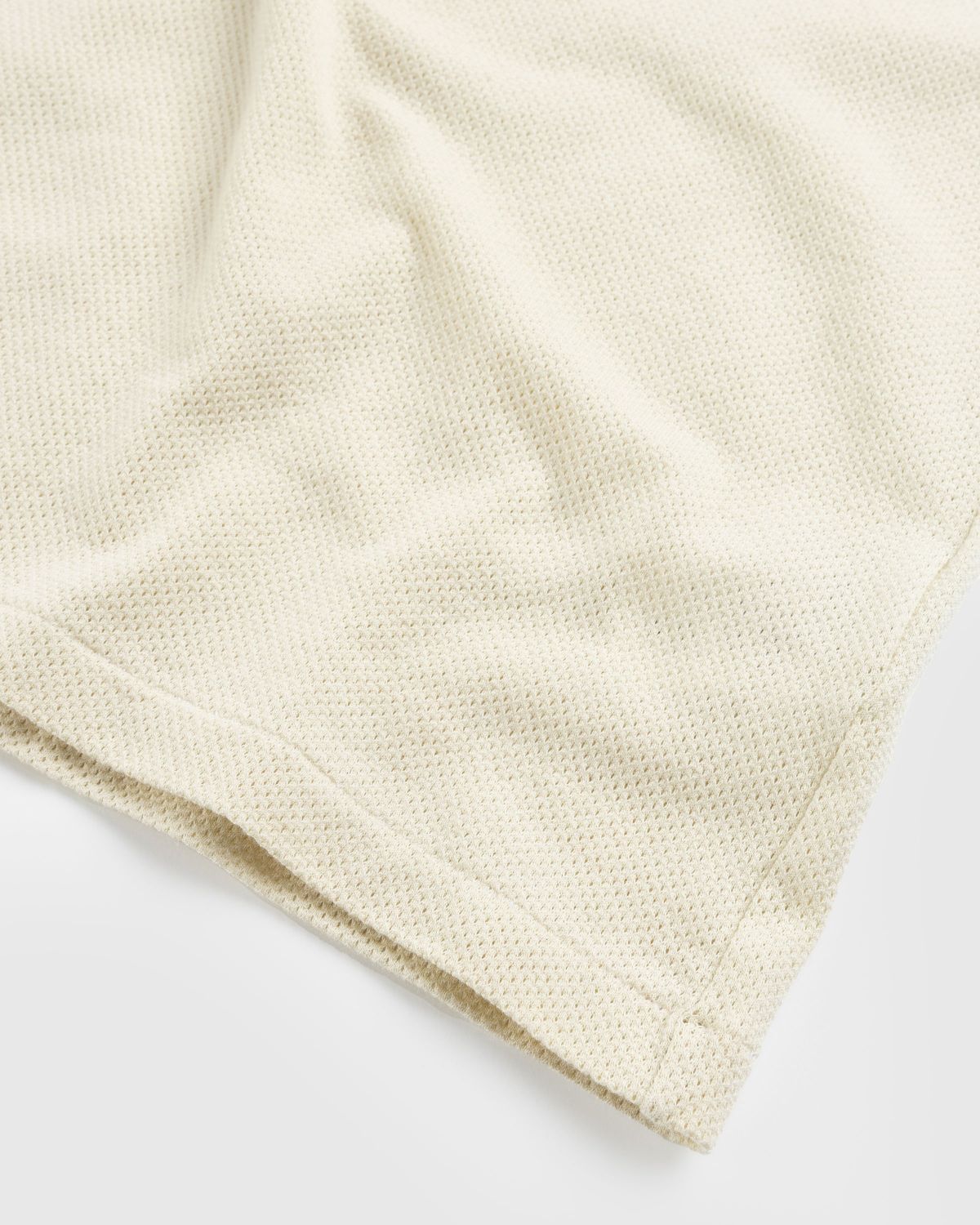 Auralee – Cotton Mesh Dyed Tee Ivory - Tops - Beige - Image 6