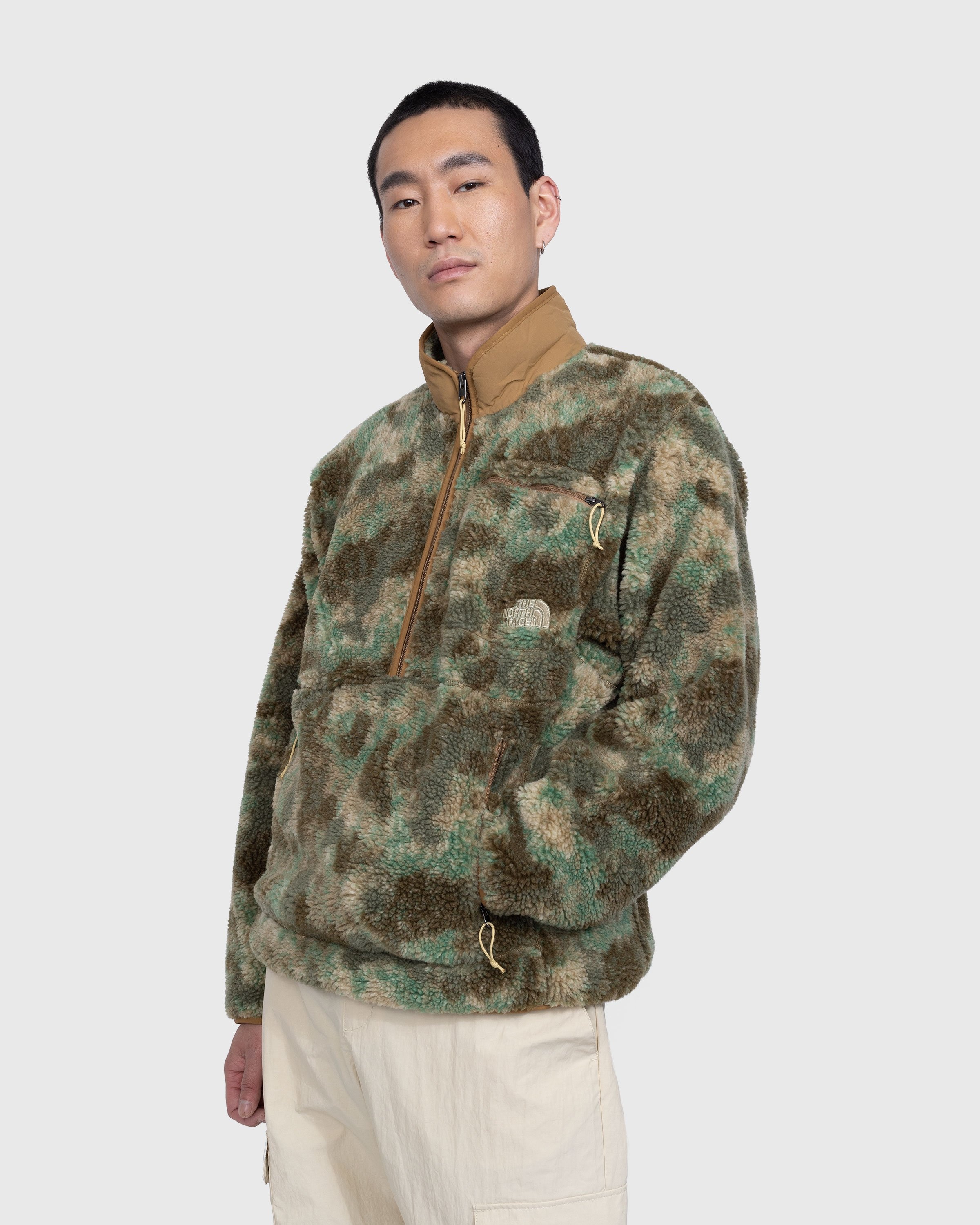 camo fleece blouson