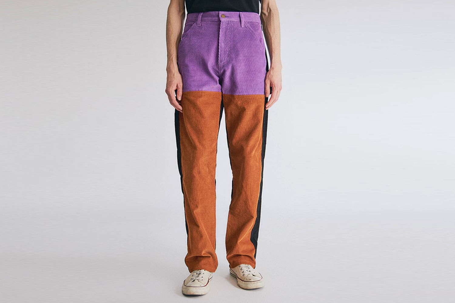 Colorblock Cord Pants