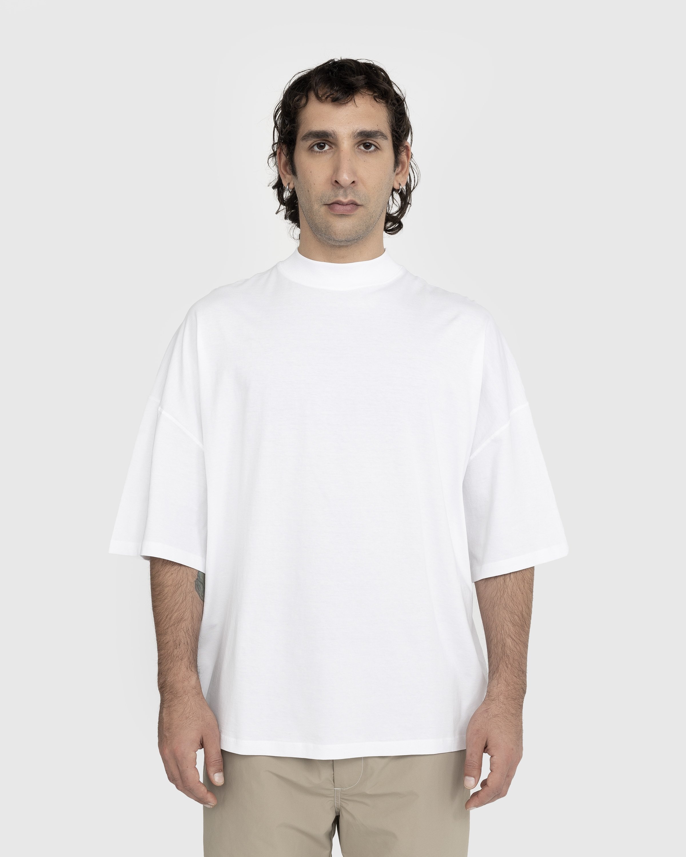 Jil Sander – Mock Neck T-Shirt White | Highsnobiety Shop