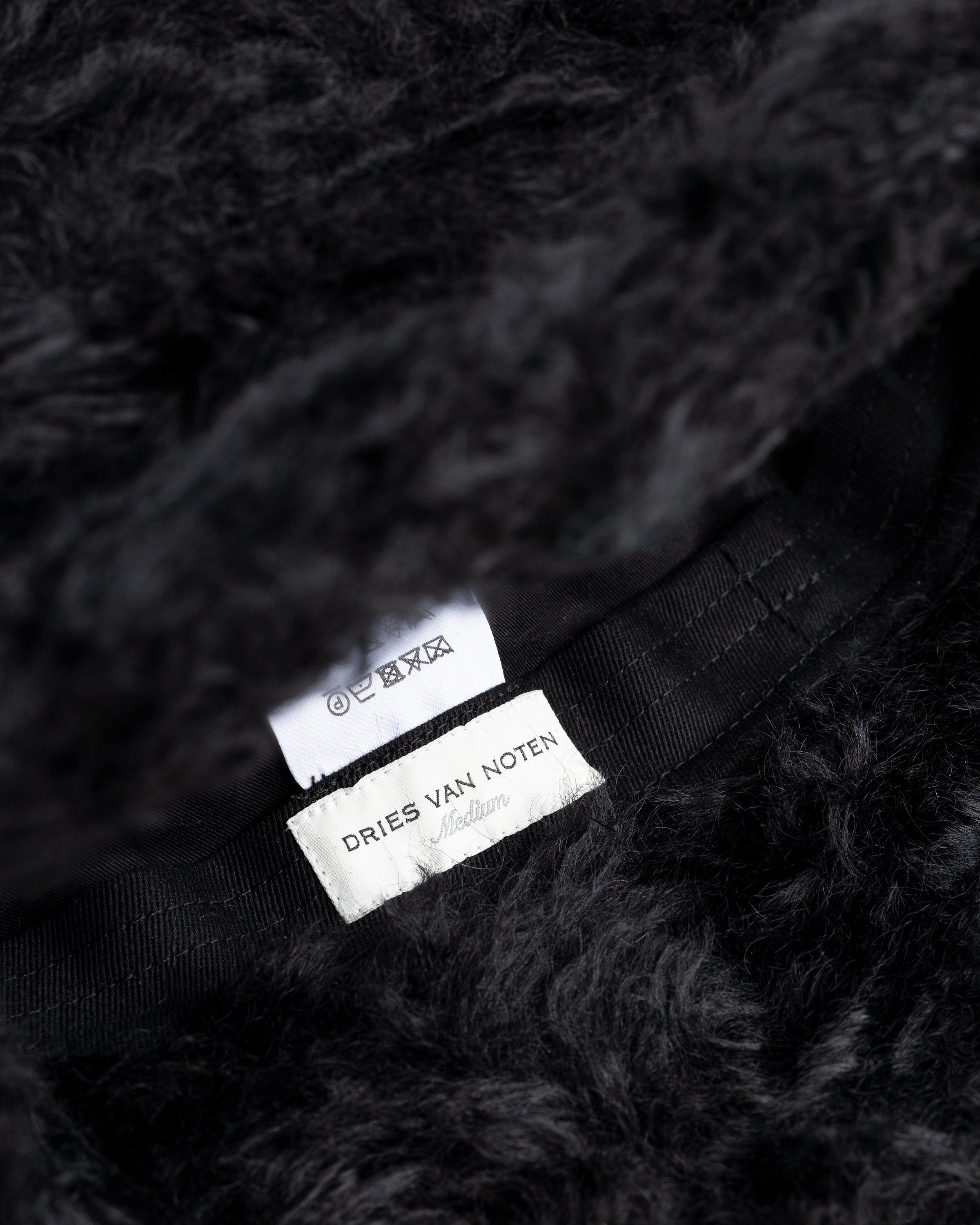 Dries van Noten – Mohair Gilly Hat Black - Hats - Black - Image 3