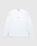 70/2 Mercerized Jersey Twisted Long Sleeved Logo T-Shirt White