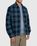 Highsnobiety – Buffalo Check Zip Shirt Navy - Shirts - Blue - Image 5