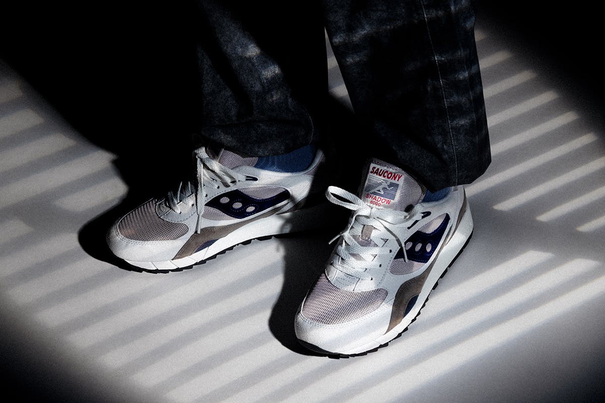 Saucony shadow 6000 white grey navy clearance