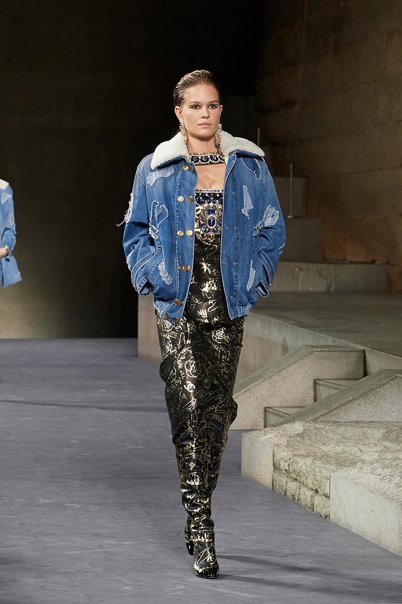 pharrell williams walks chanel show