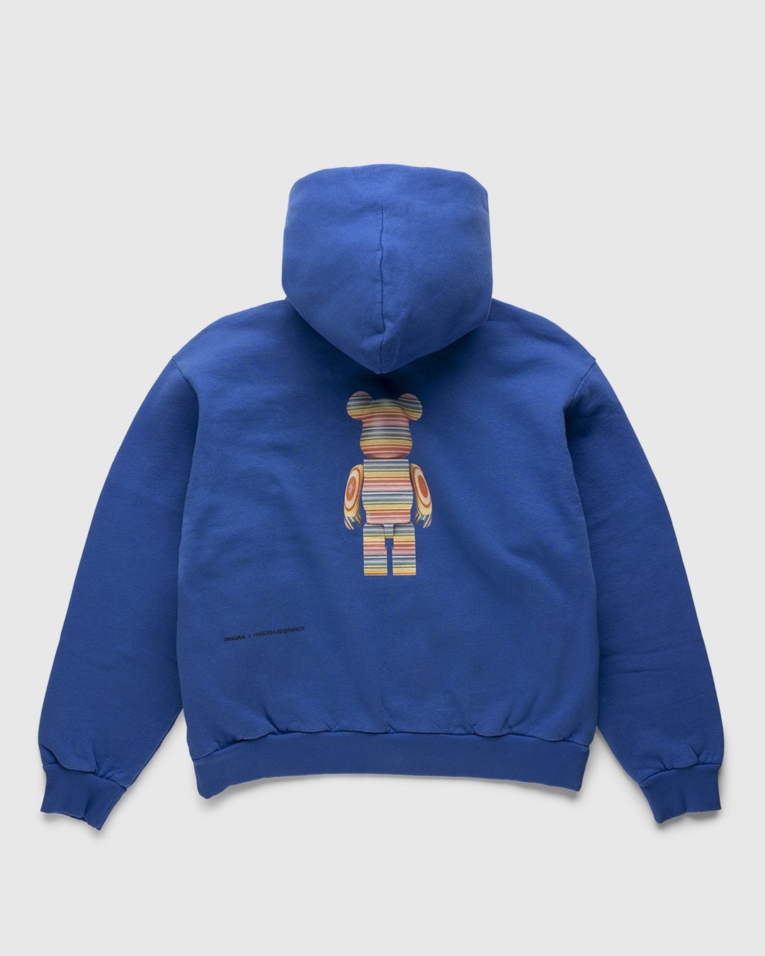 Pangaia x Haroshi – Be@rbrick Recycled Cotton Hoodie Blue - Sweats - Blue - Image 2