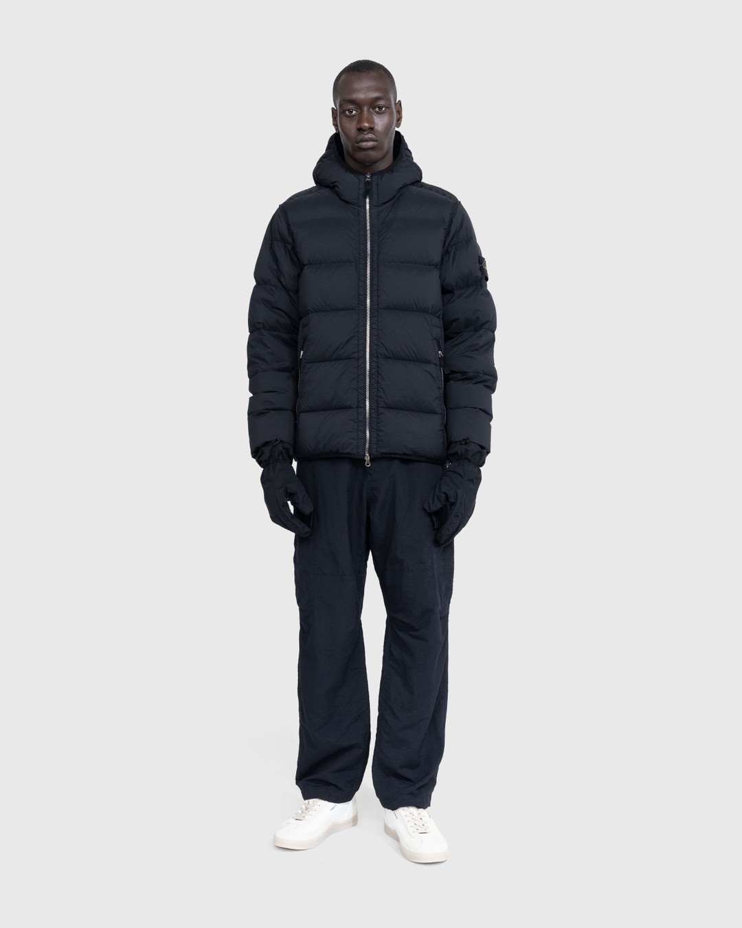 Stone island clearance black puffer
