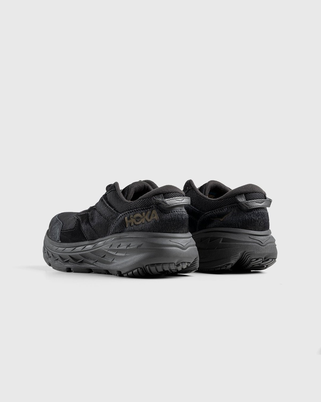 HOKA x Engineered Garments – Bondi L Black Cow Hair - Sneakers - Black - Image 4