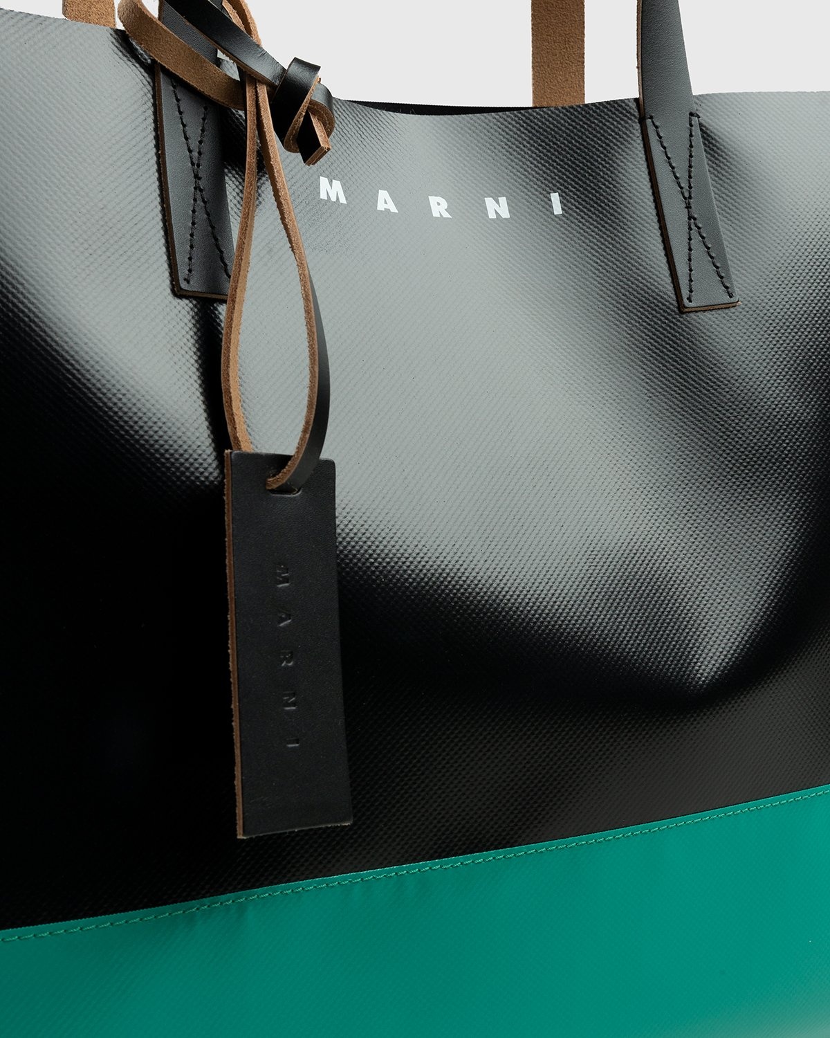 Marni – Tribeca Two-Tone Tote Bag Black/Green - Tote Bags - Black - Image 6