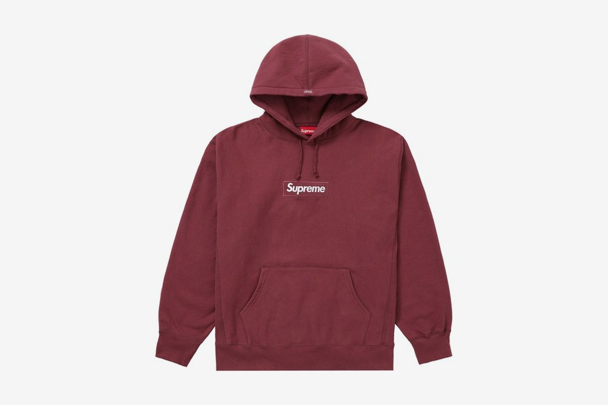 Supreme box logo hoodie black red sale