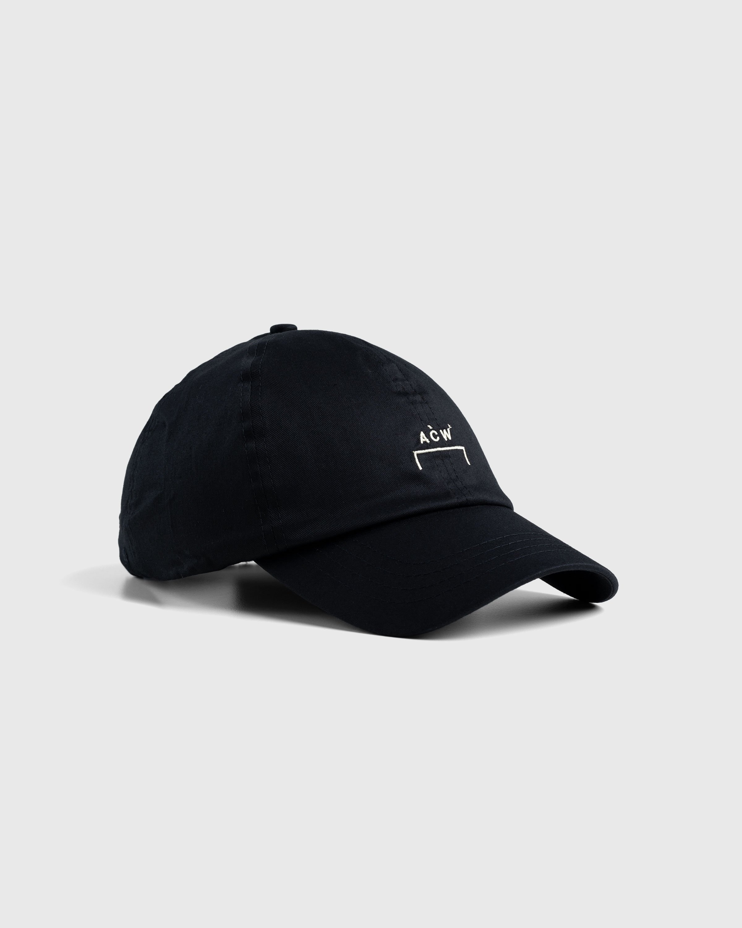 A-Cold-Wall* – Cotton Bracket Cap Black - Hats - here - Image 1