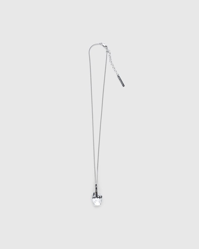 Fuck U Pendant Necklace Silver