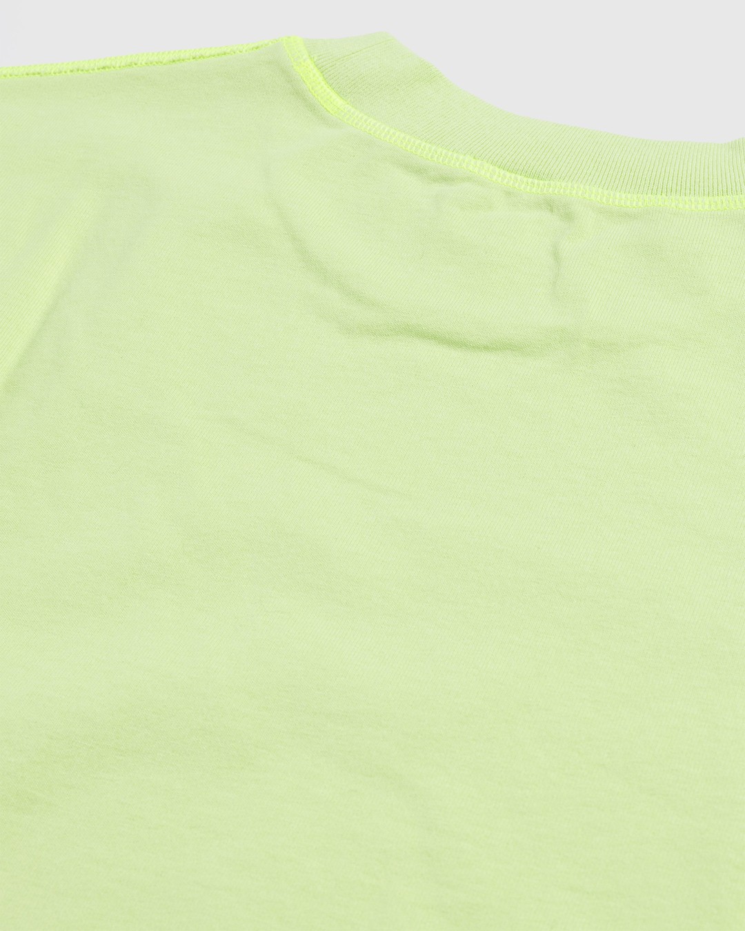 Acne Studios – Organic Cotton Logo Longsleeve T-Shirt Fluo Green - Longsleeves - Green - Image 6