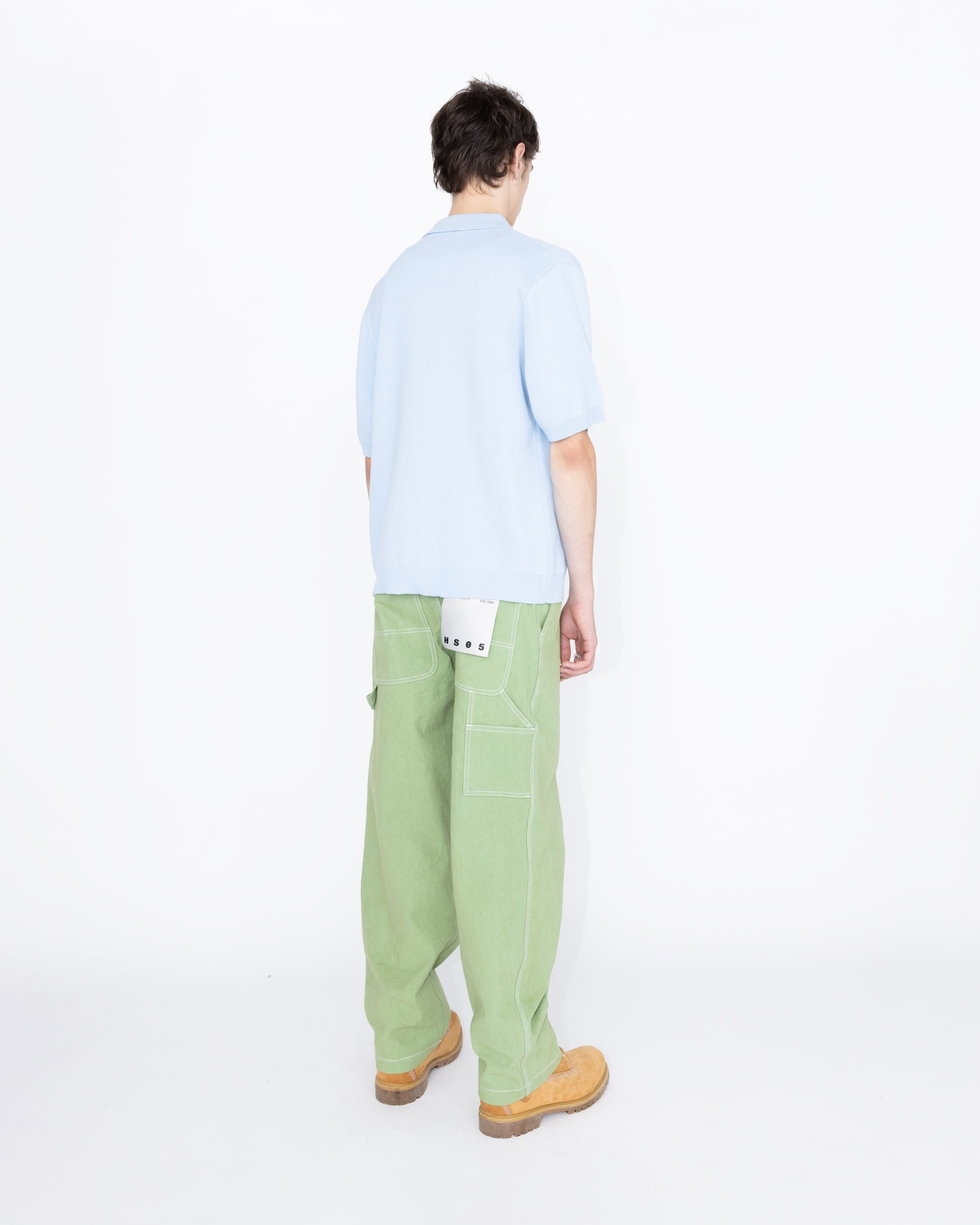 Highsnobiety HS05 – Cotton Knit Shirt Light blue - Shirts - Blue - Image 5