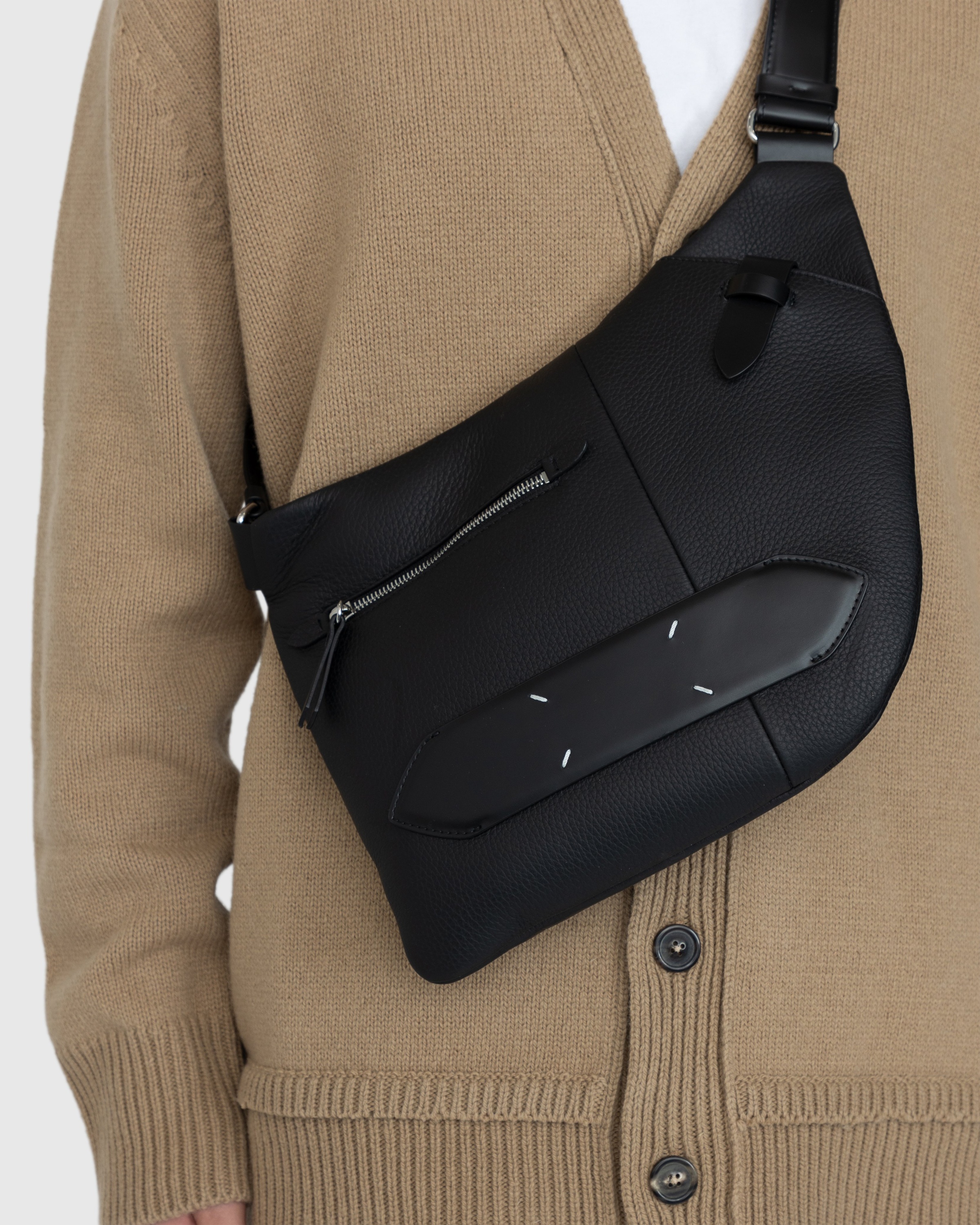Maison Margiela – Soft 5AC On-Body Bag Black - Shoulder Bags - Black - Image 6