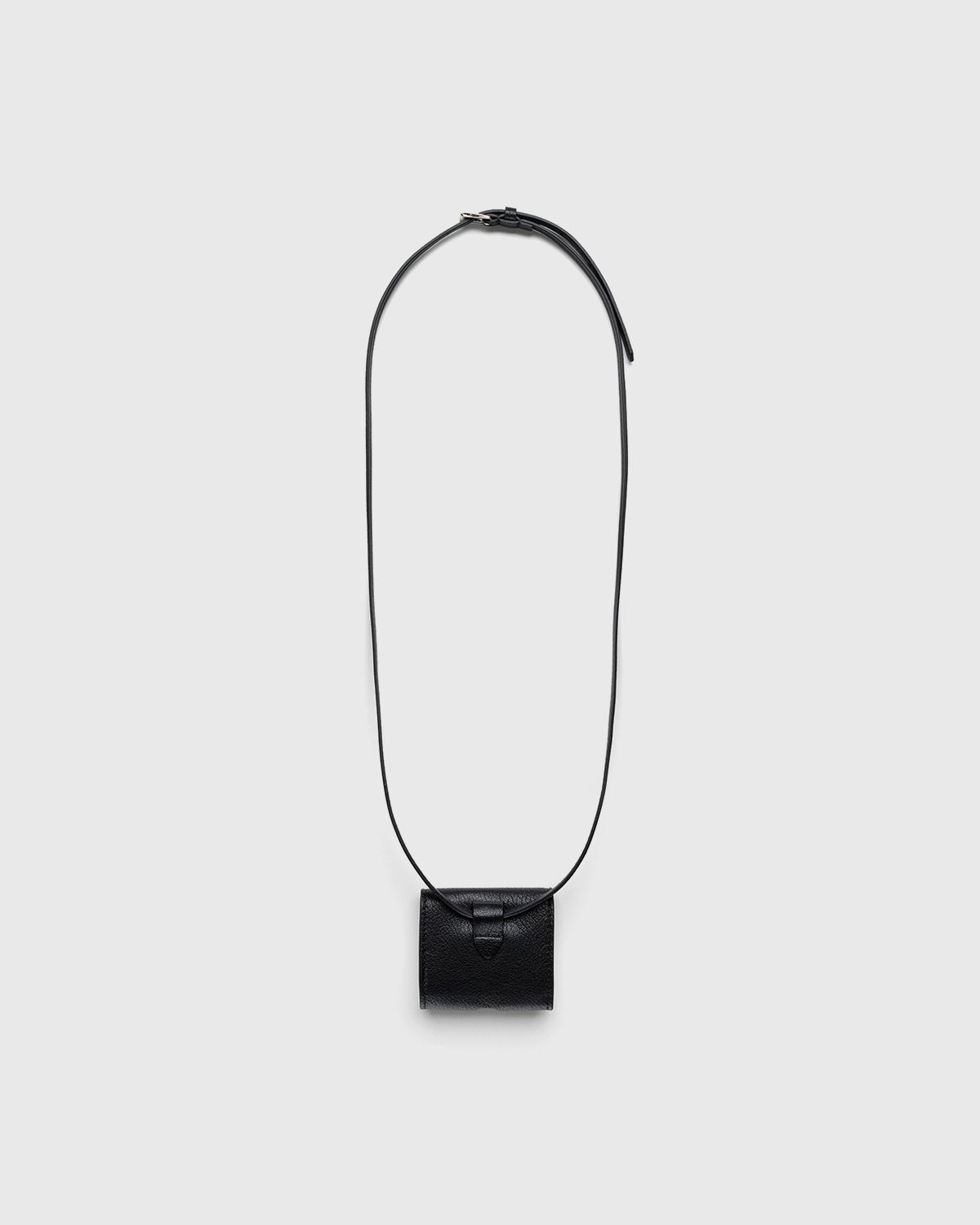 Maison Margiela – Leather AirPods Case Black - Phone cases - Black - Image 2