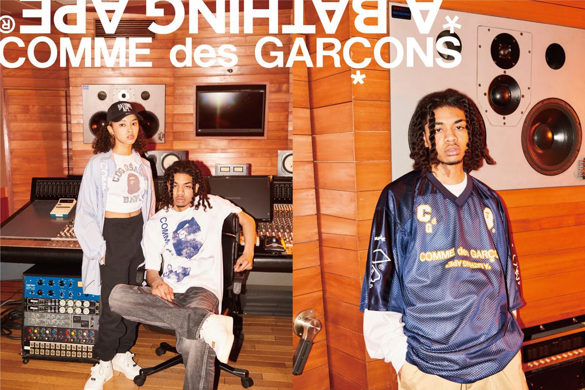 BAPE’s Recalls Its Hip-Hop Roots in Latest CDG Collab #hiphop