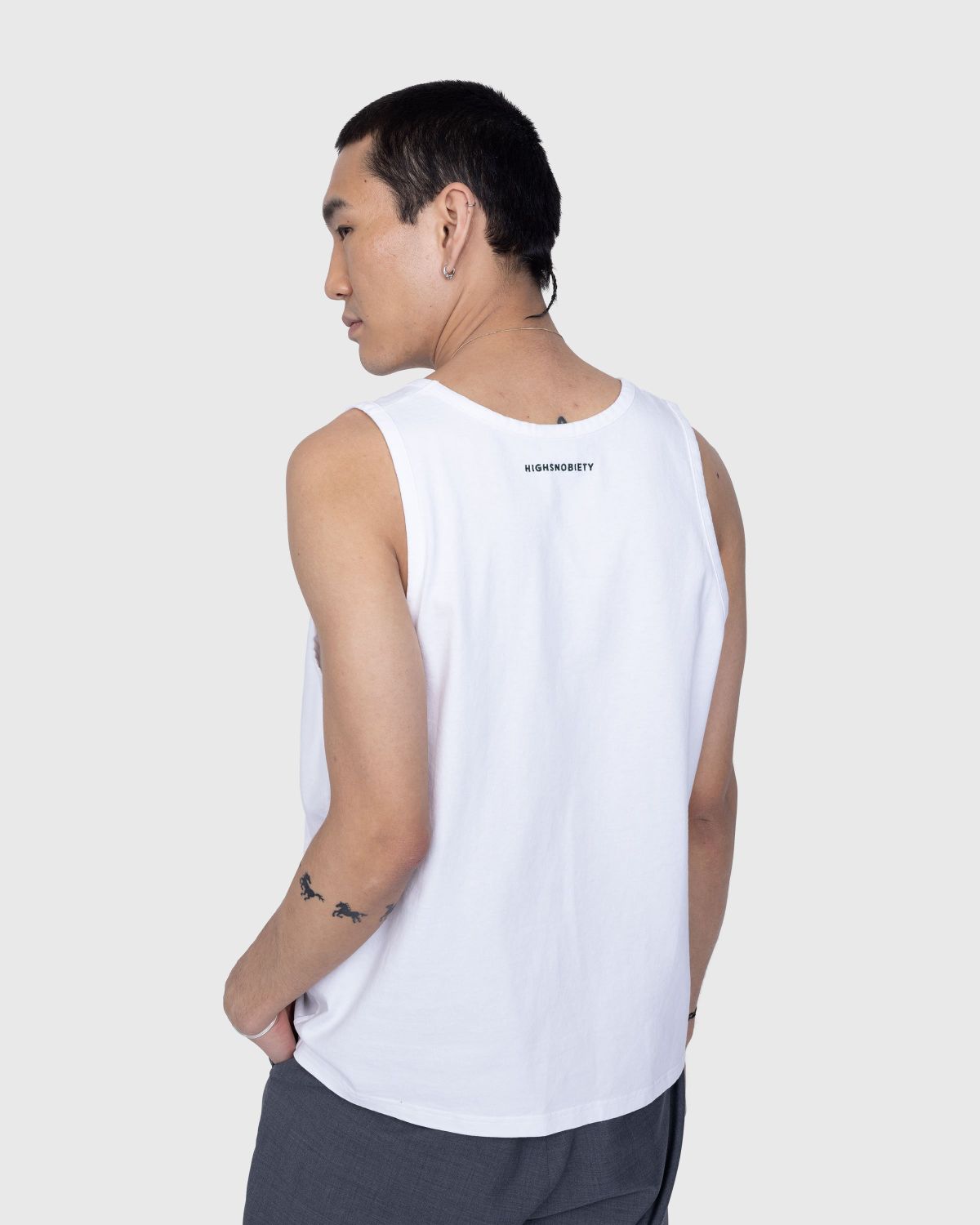 Café de Flore x Highsnobiety – Tank Top White - Tank Tops - White - Image 4
