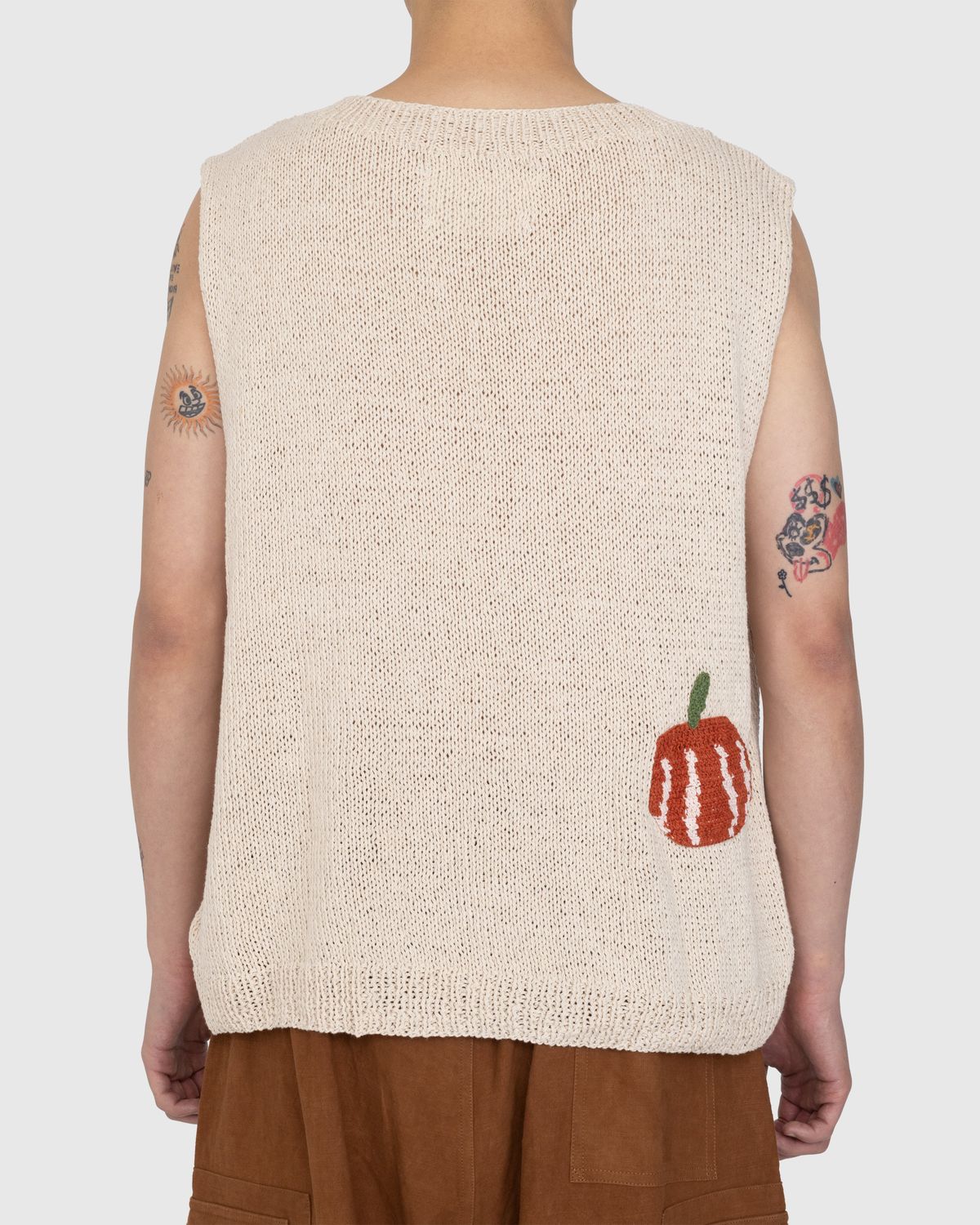 Story mfg. – Party Vest Squash White - Knitwear - White - Image 4