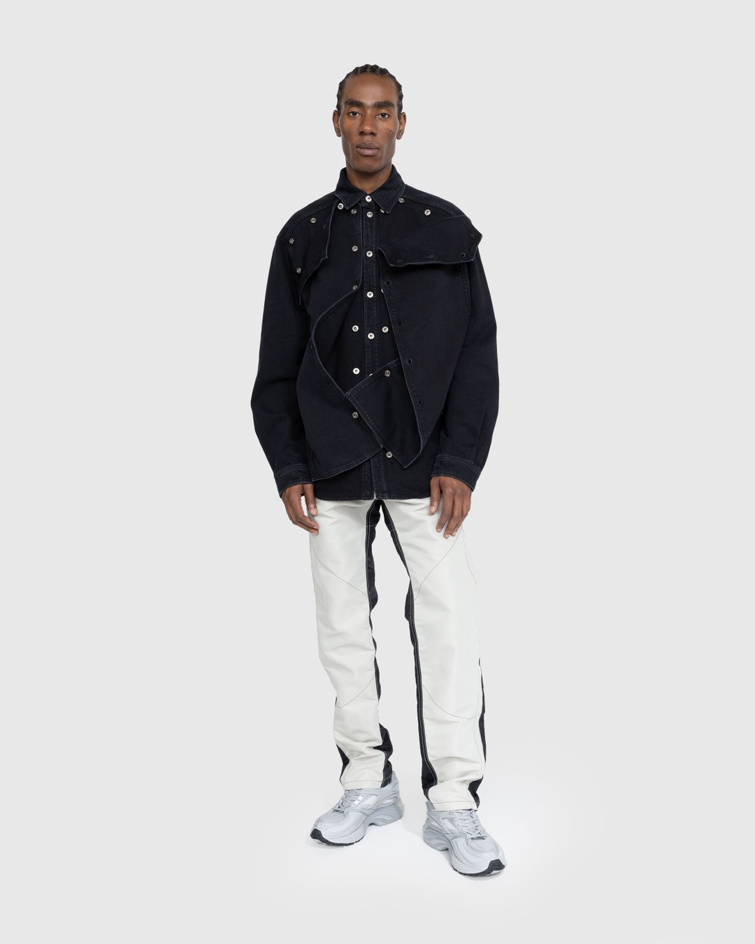 GmbH – Biker Trousers With Exposed Zips Black Grey - Pants - Multi - Image 3
