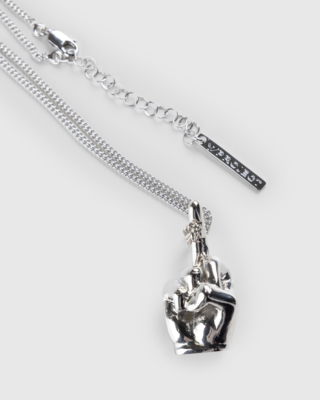 Y/Project – Fuck U Pendant Necklace Silver - Jewelry - Silver - Image 3