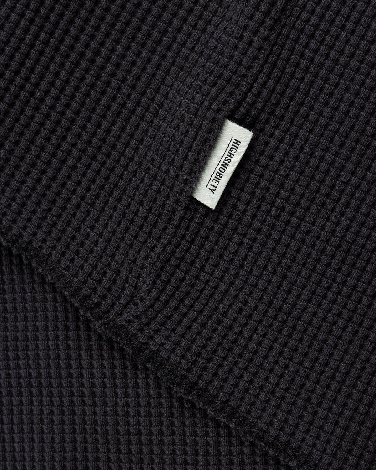 Highsnobiety – Thermal Staples Long Sleeve Black - Sweats - Black - Image 4