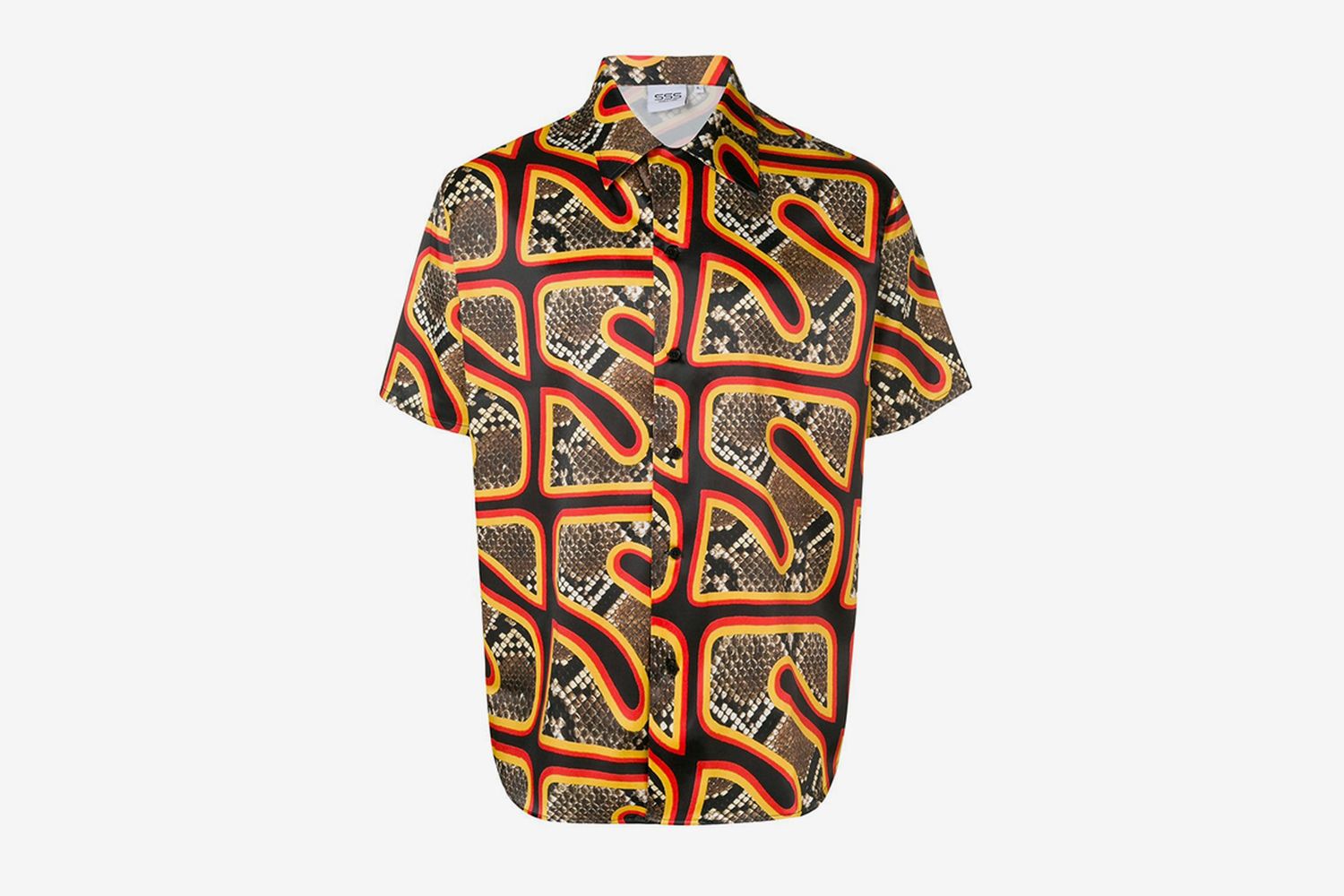 Logo Snakeskin Print Shirt
