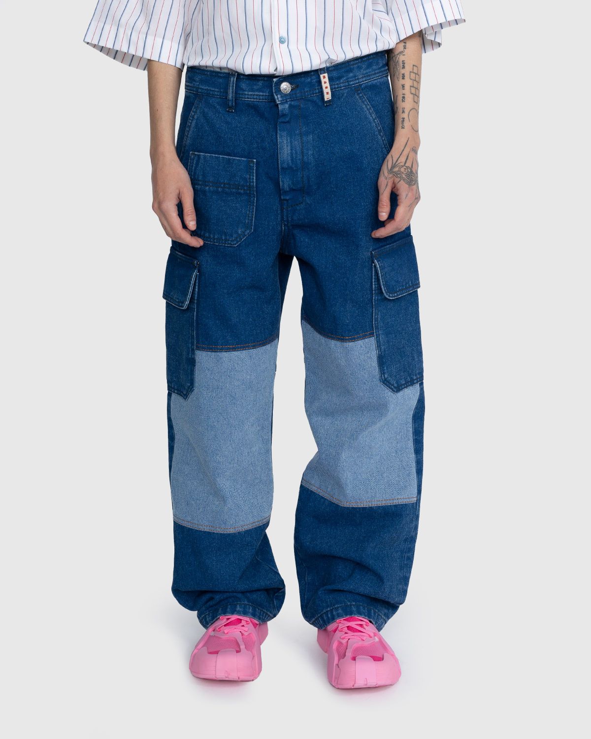 Marni – Denim Cargo Pants Blue - Pants - Blue - Image 2